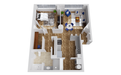1 bed, 1 bath, 894 sqft, $1,400