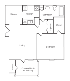 1 bed, 1 bath, 747 sqft, $1,105