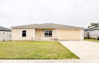 Available Now  Beautiful 1 story, 3 bedroom, 1 bath home with a privacy fenced yard and covered patio. This home offers gorgeous tile flooring in the wet areas and beautiful wood look flooring in the bedrooms and other areas of the home. The living room a