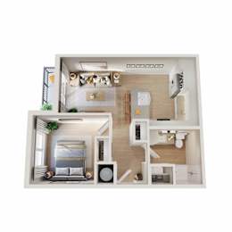 1 bed, 1 bath, 575 sqft, $1,341