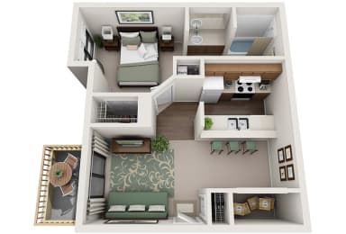 1 bed, 1 bath, 600 sqft, $1,099