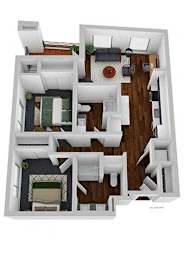 2 beds, 2 baths, 885 sqft, $2,100