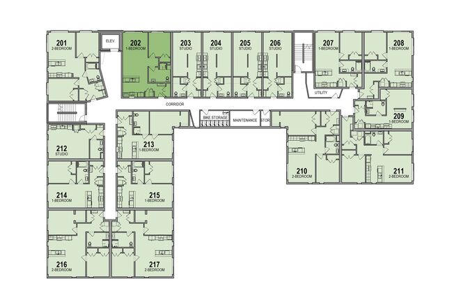 1 bed, 1 bath, 464 sqft, $1,895, Unit 302
