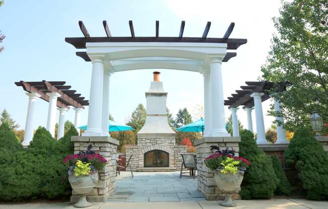 Outdoor Lounge w/ Fireplace & Grills