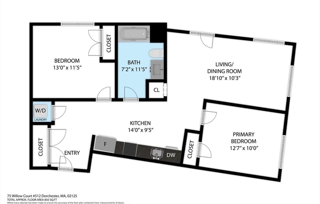 2 beds, 2 baths, 850 sqft, $3,250, Unit 412