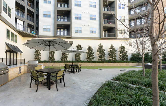 Outdoor Lounge with Grilling Area