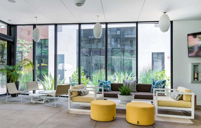 Lobby Sitting Area at Block C, San Marcos, CA, 92078