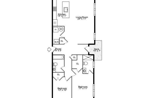 2 beds, 2 baths, 1,229 sqft, $3,500, Unit 4