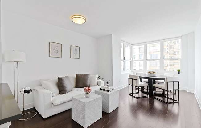 Living room with couch at 65 Bay Street, New Jersey