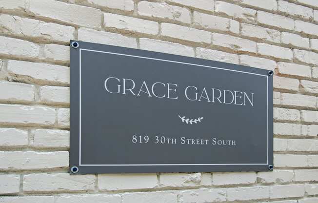 Grace Garden Sign