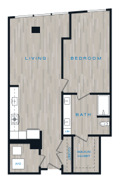 1 bed, 1 bath, 893 sqft, $4,342