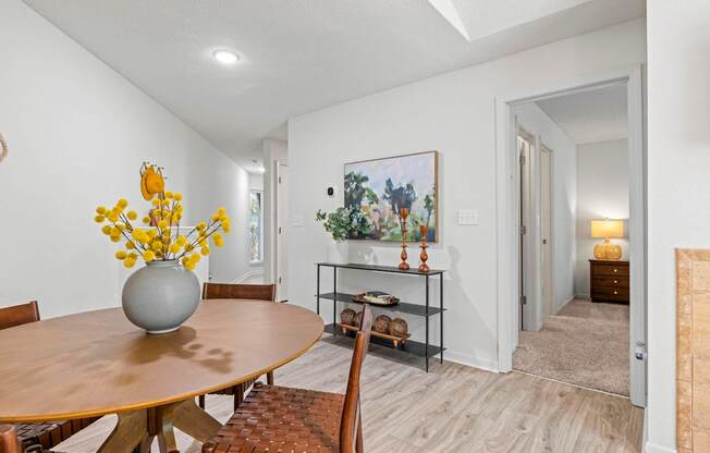 model dining room at Pointe Royal, Kansas