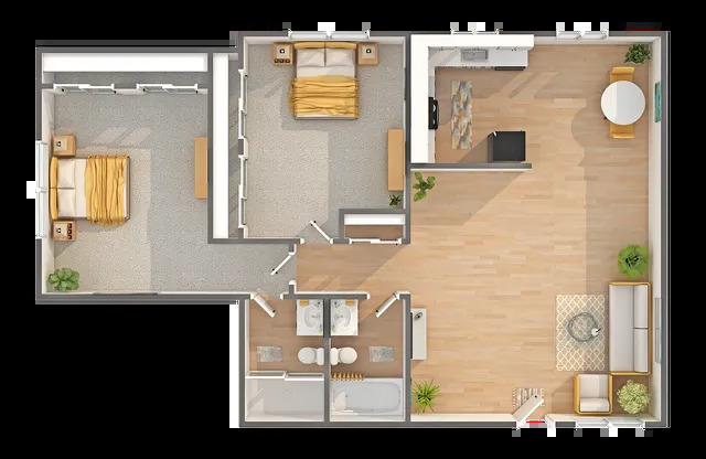2 beds, 2 baths, 900 sqft, $2,919