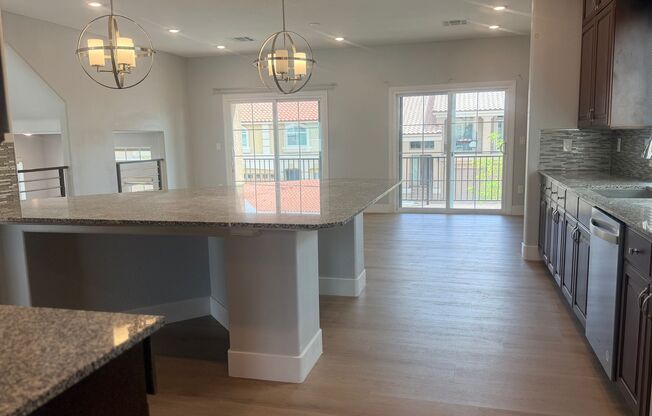 newer3-story home in southwest with Solar panel and EV car charger
