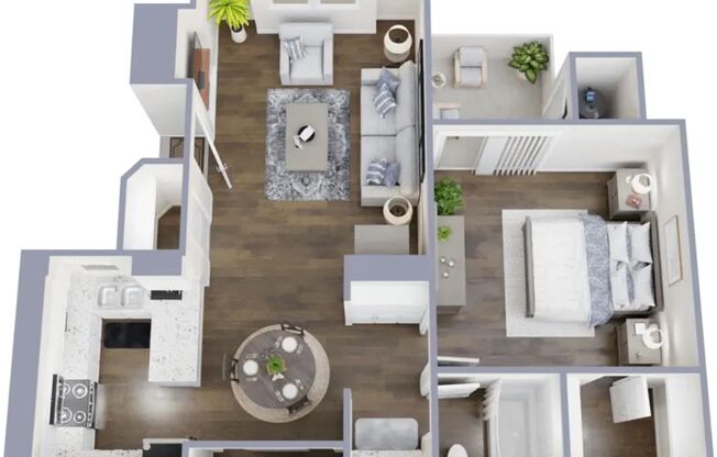 1 bed, 1 bath, 644 sqft, $1,225, Unit 1134