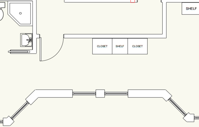 Studio, 1 bath, 546 sqft, $1,700, Unit 402