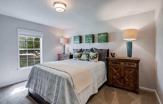 Bedroom with Large Window that let in Lots of Natural Light