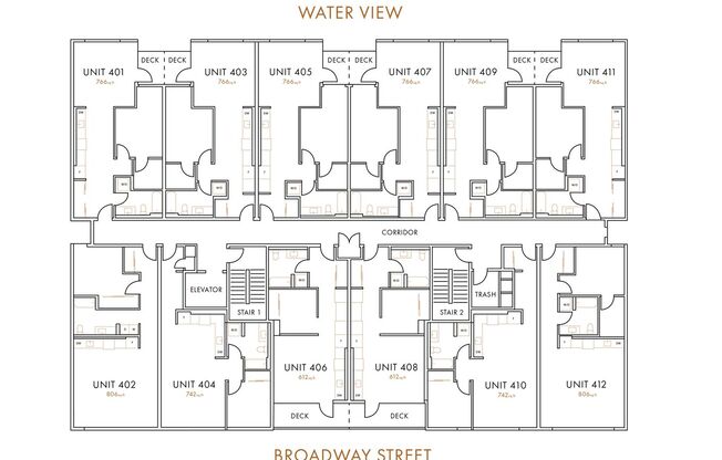 1 bed, 1 bath, 742 sqft, $2,350, Unit 404