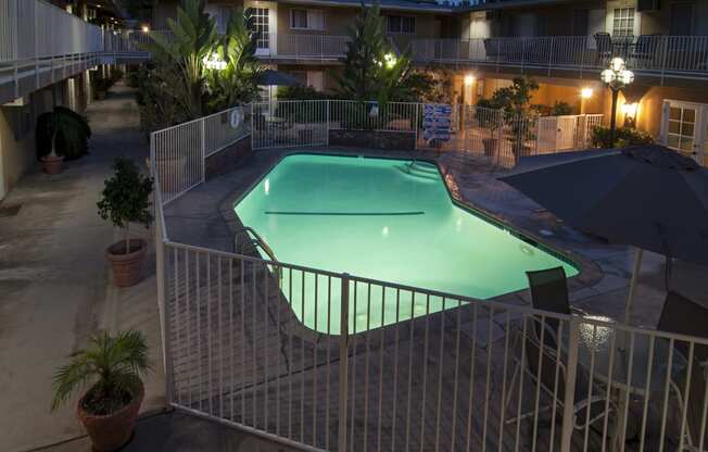our apartments showcase a swimming pool