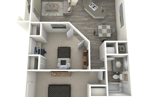 2 beds, 1 bath, 900 sqft, $1,960