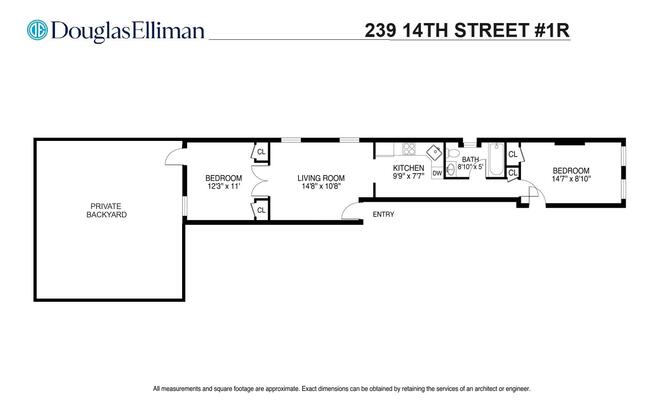 2 beds, 1 bath, 850 sqft, $3,950, Unit 1R