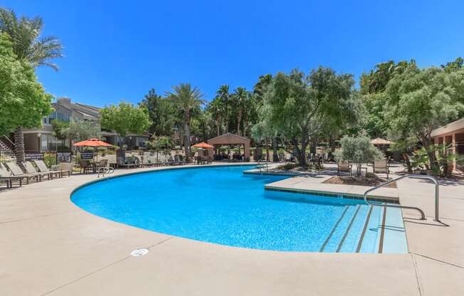 Pool view at The Summit by Picerne, Nevada