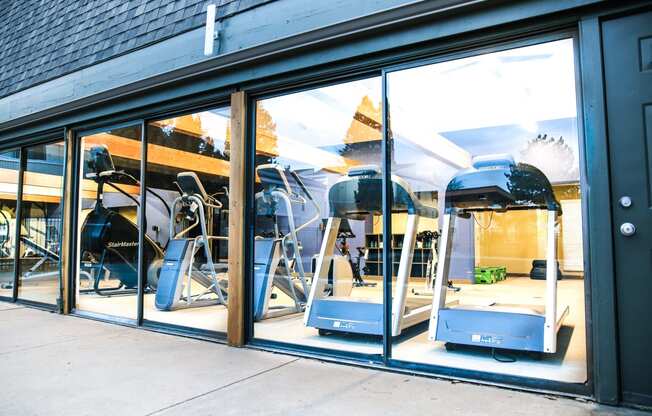 a window display of an airplane in a store window