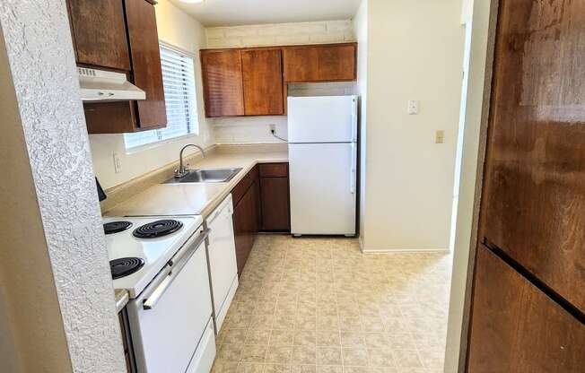 2x2 Upstairs Classic Kitchen at Mission Palms Apartment Homes in Tucson AZ