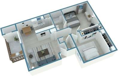 2 beds, 1.5 baths, 800 sqft, $2,052