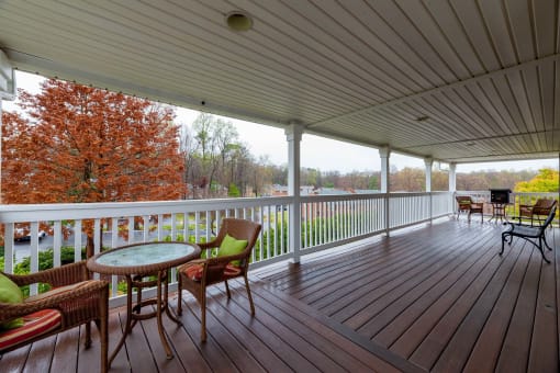 Balcony And Patio at Hyde Park Townhomes, PRG Real Estate Management, Chester