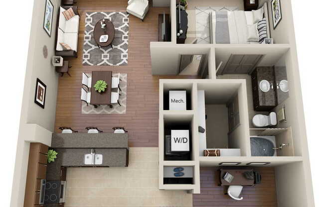 1 bed, 1 bath, 950 sqft, $3,665