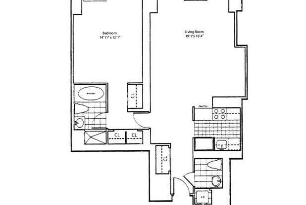 1 bed, 1.5 baths, 907 sqft, $6,200, Unit 28A