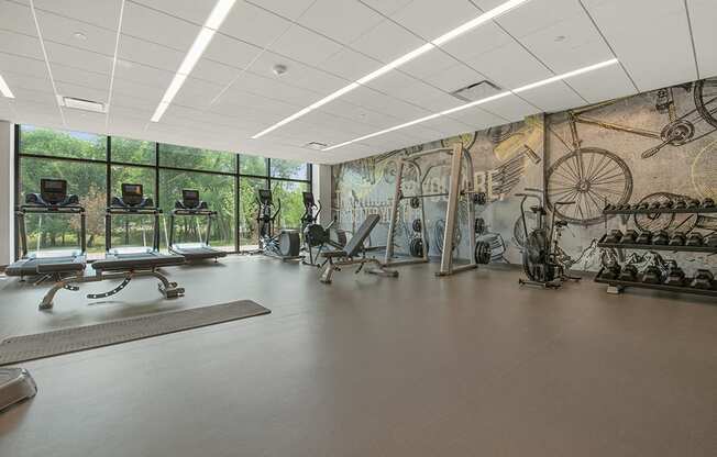 state-of-the-art fitness for residents of Exton apartment rentals at Keva Flats