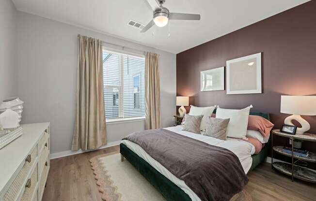 Alton Mill District Apartments in Charlotte, North Carolina Model Bedroom