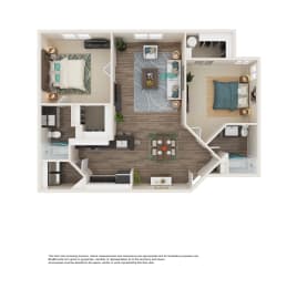 2 beds, 2 baths, 1,000 sqft, $1,460