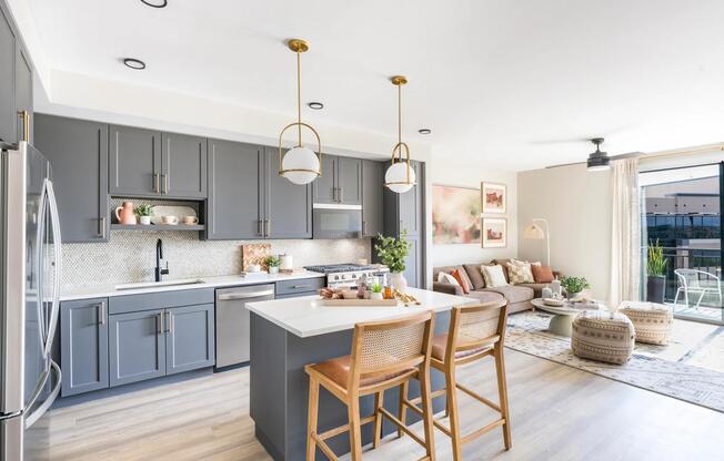 Bright, open layouts with modern finishes and oversized windows create a welcoming space to cook, dine, and unwind.