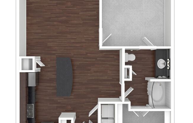 1 bed, 1 bath, 826 sqft, $1,535