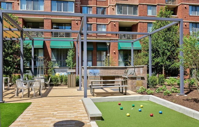 Grill Out and Enjoy a Game of Bocce In Our Courtyard