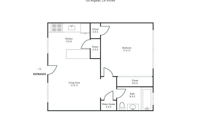 1 bed, 1 bath, 550 sqft, $2,425, Unit 14