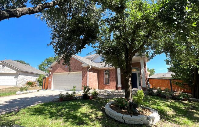 3 Bedroom 2.5 Bath 1 Single Family Home for Rent in Cambridge Heights Area of Round Rock, Texas, on a Cul-De-Sac Lot