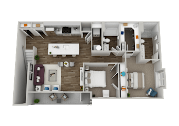 2 beds, 2 baths, 1,205 sqft, $2,265