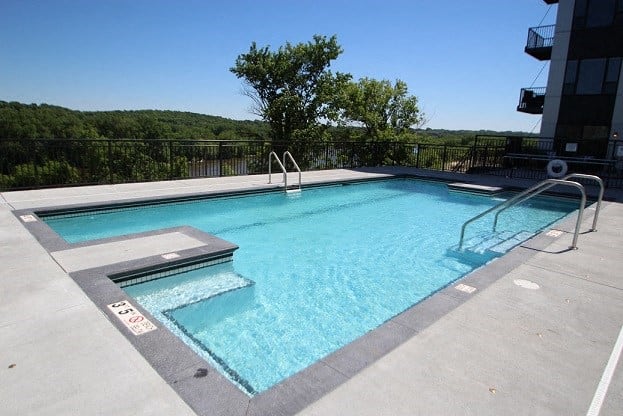 Outdoor Lap Pool & Sundeck with Grilling Stations