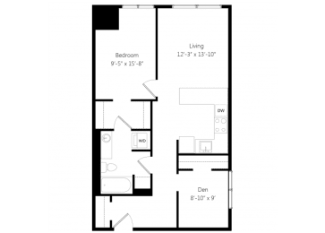 1 bed, 1 bath, 793 sqft, $2,170