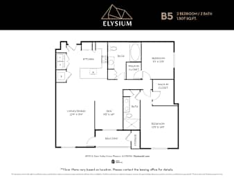 2 beds, 2 baths, 1,507 sqft, $3,345