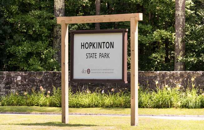 Hopkinton State Park near Windsor at Hopkinton Massachusetts, 01748