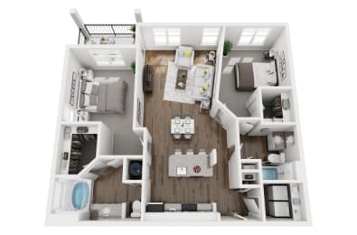 2 beds, 2 baths, 1,160 sqft, $1,930