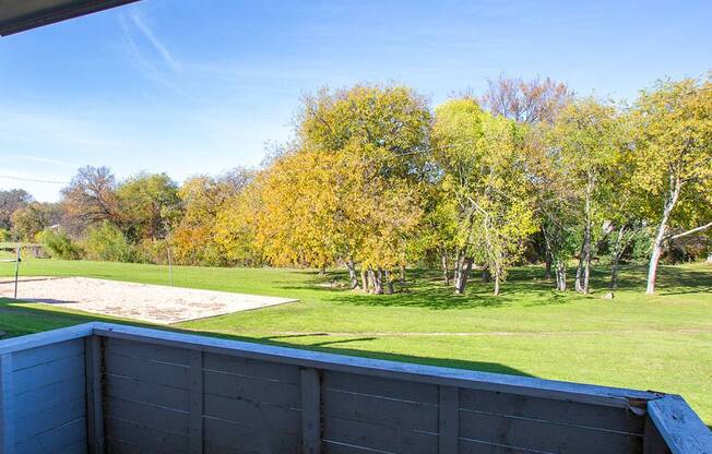 Patio at The Villas at Quail Creek Apartment Homes in Austin Texas