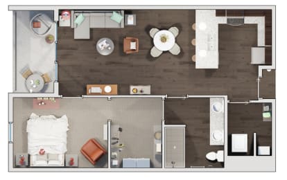 1 bed, 1 bath, 940 sqft, $1,683