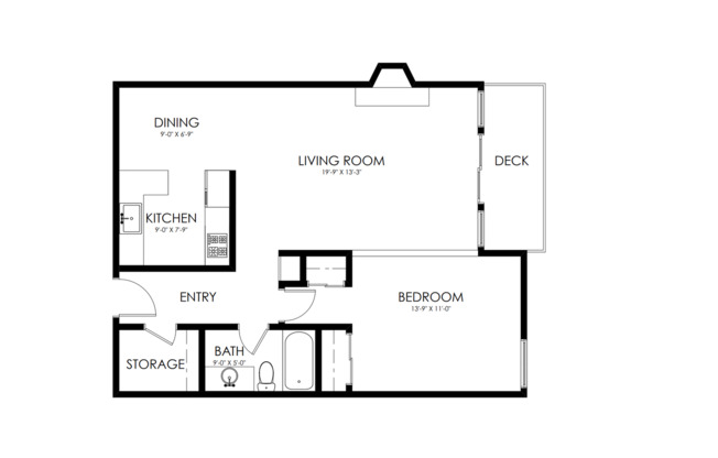 1 bed, 1 bath, 813 sqft, $1,895