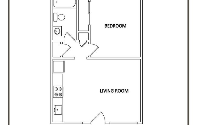 1 bed, 1 bath, 520 sqft, $1,395, Unit SH-03